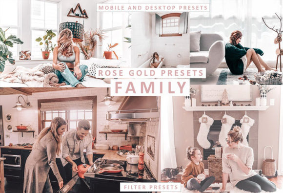 Download Rose Gold Mobile and Desktop Presets - Desktop Collection