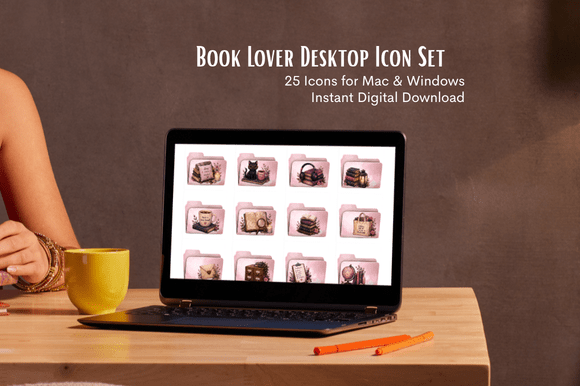 Download Book Lover Desktop Icons - Premium Resources